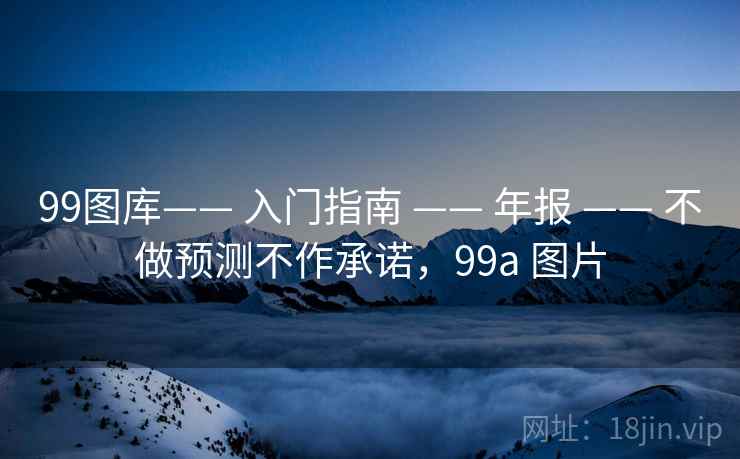 99图库—— 入门指南 —— 年报 —— 不做预测不作承诺，99a 图片